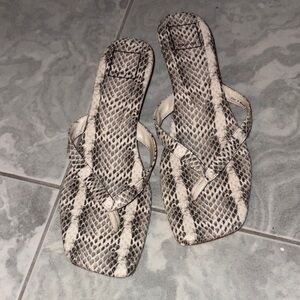 Dolce Vita Snakeskin Pattern Kitten Heel